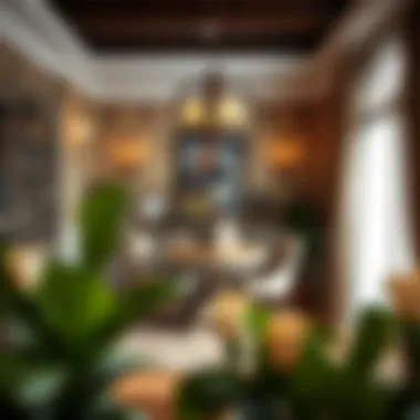 Traditional Dining Area Elegance Charming traditional dining area with elegant furnishings