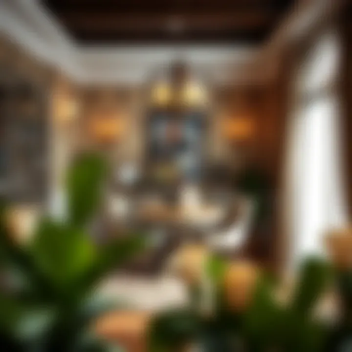 Traditional Dining Area Elegance Charming traditional dining area with elegant furnishings