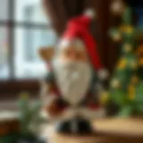 A beautifully crafted Santa Claus figurine showcasing intricate details and vibrant colors.