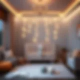 Cozy nursery lighting arrangement with soft glows