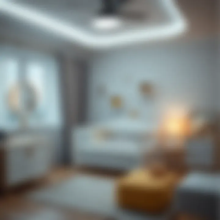 Safety-focused lighting solutions in baby room