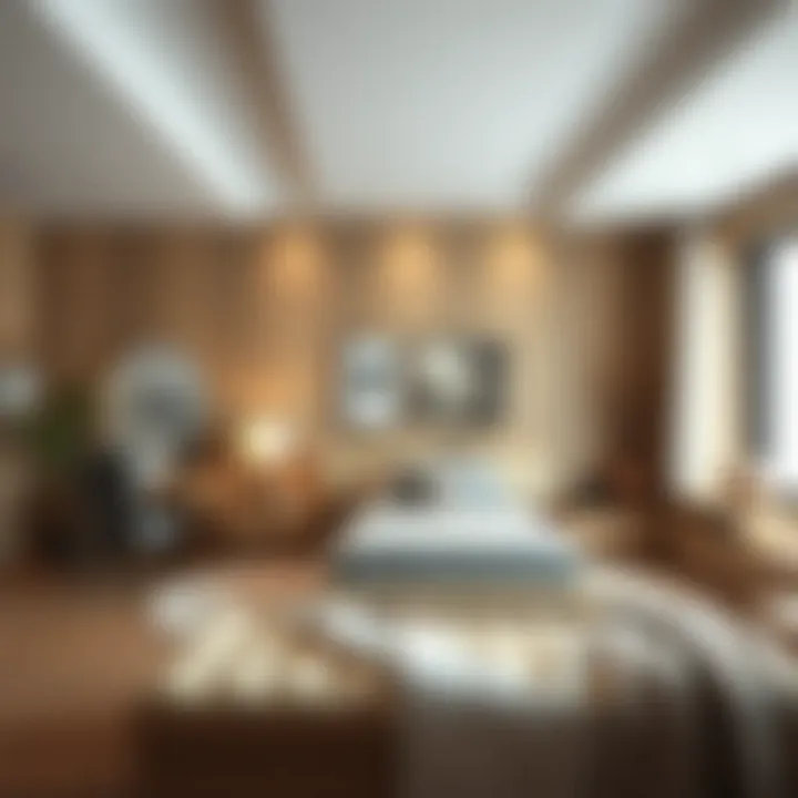 Serene Bedroom Aesthetic with Oak Hue Cozy bedroom with oak styled decor