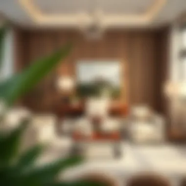 Elegant living room decor arrangement