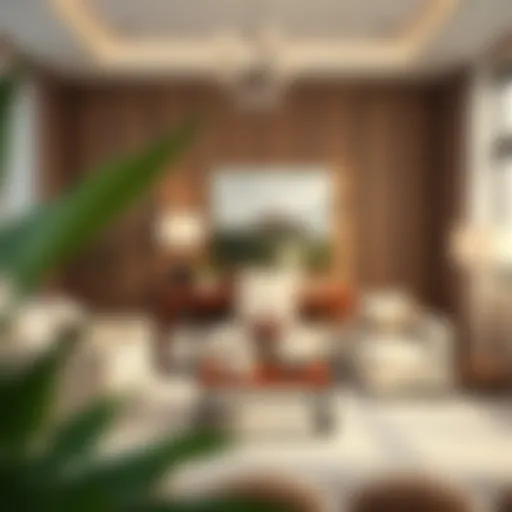 Elegant living room decor arrangement