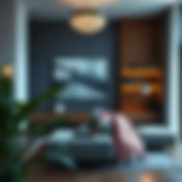 Modern decor elements in interior design