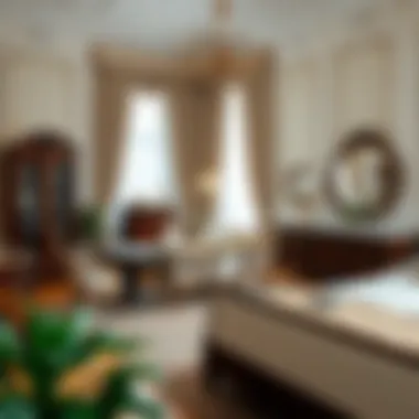 Classic bedroom with elegant furniture arrangement