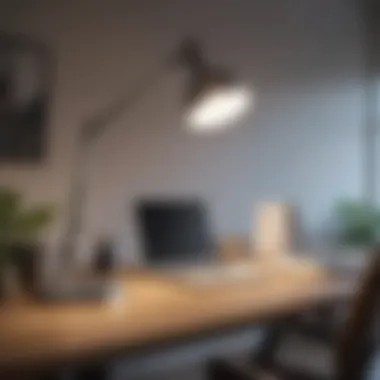 Functional office lamp that enhances productivity