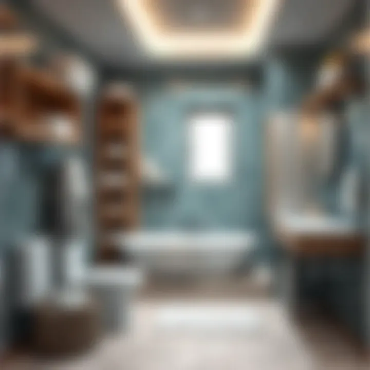 Safety Features in Baby Bath Areas An organized baby bath area with safety features