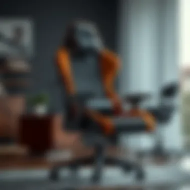 Highlighting Ergonomic Features of a Gaming Chair Ergonomic features of a gaming chair highlighted