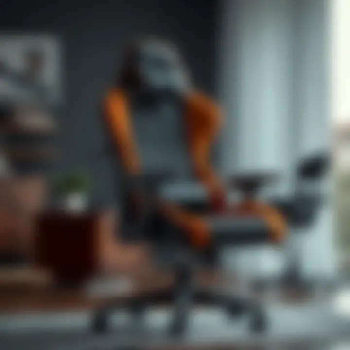 Highlighting Ergonomic Features of a Gaming Chair Ergonomic features of a gaming chair highlighted