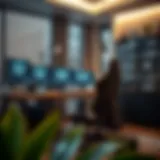 Stylish gaming chair in a modern home office setup