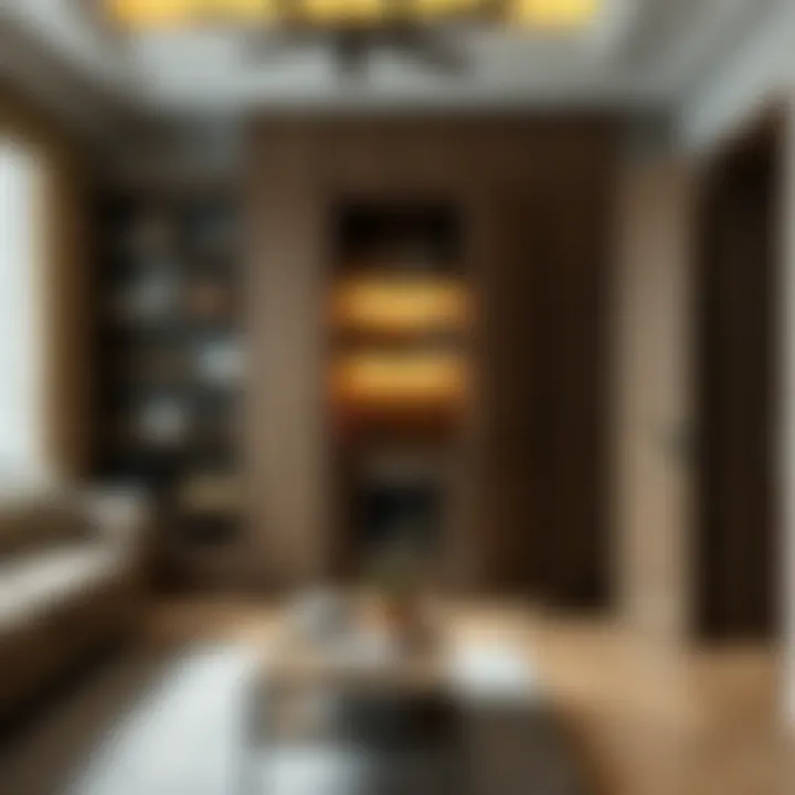 Stylish pantry cabinet blending with home decor