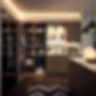 Innovative design of a multifunctional pantry with sliding shelves