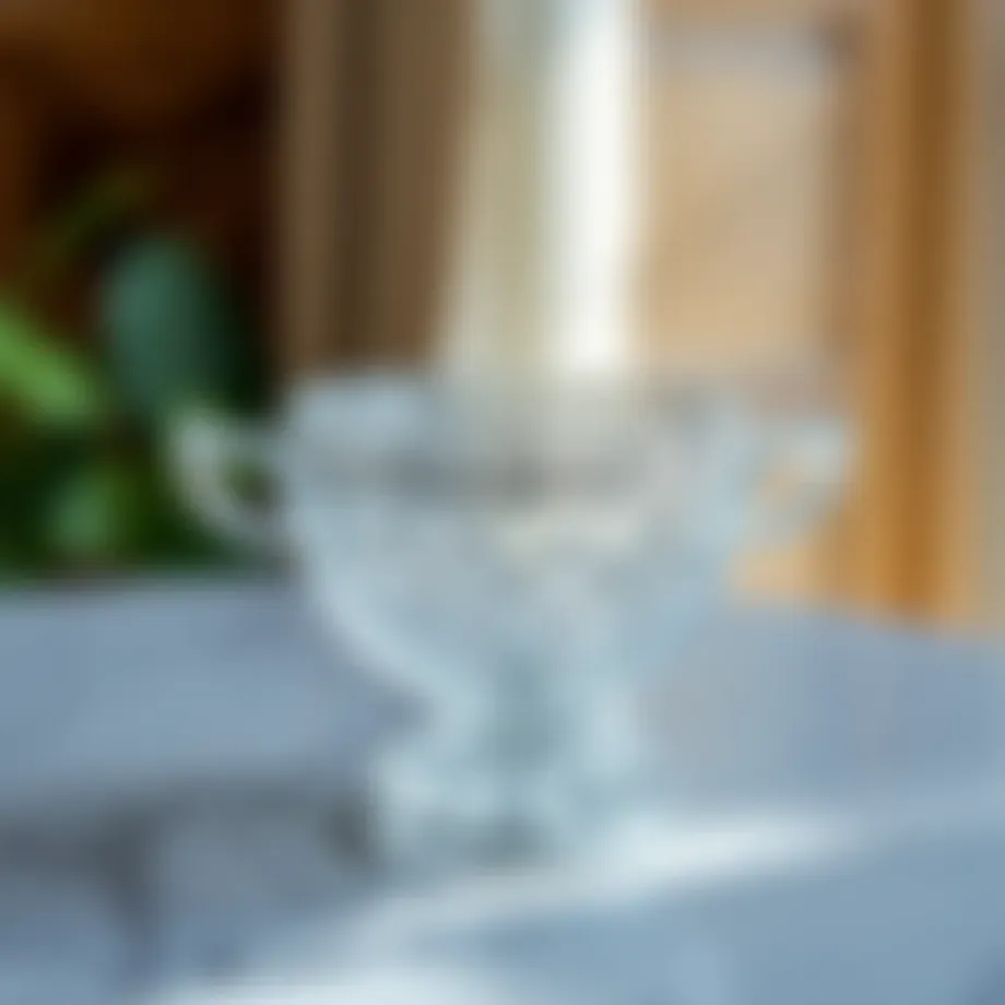 Elegant Pa şabahçe crystal sugar bowl showcasing intricate design