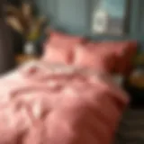 Elegant pike duvet set displayed on a neatly made bed