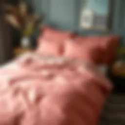 Elegant pike duvet set displayed on a neatly made bed