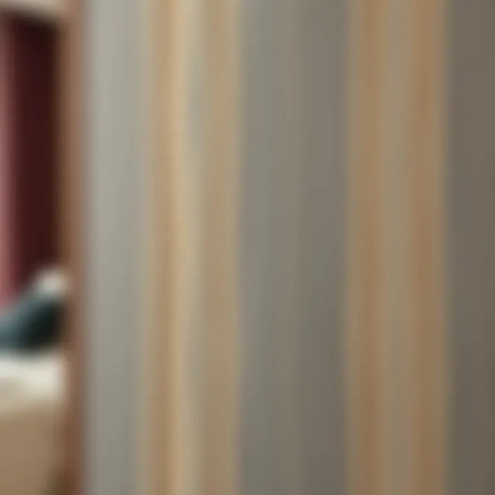 Close-up of PVC panel texture and finish