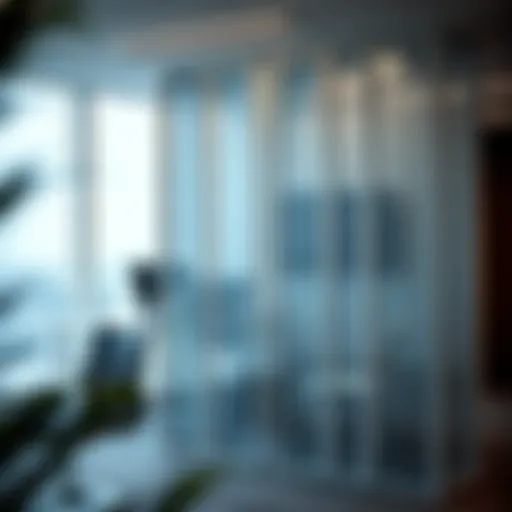 Stylish PVC room divider in a modern office setting