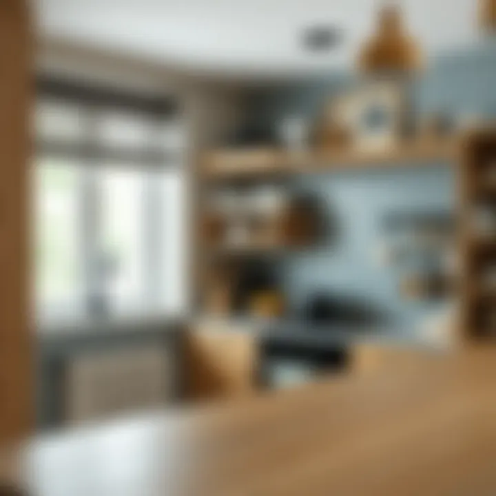 Close-up of high-quality materials used in wooden kitchen