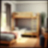 A selection of stylish bunk beds in various designs and colors