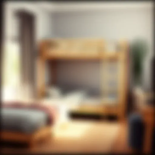 A selection of stylish bunk beds in various designs and colors