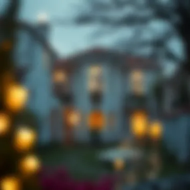 Symbol of New Beginnings A serene dreamscape featuring a beautifully decorated house symbolizing new beginnings.