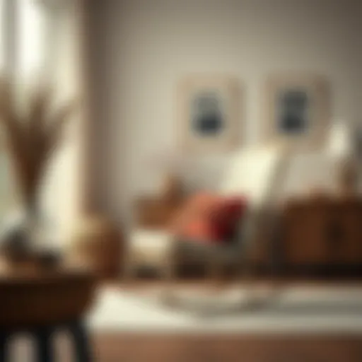 A beautifully designed rocking chair in a cozy living room