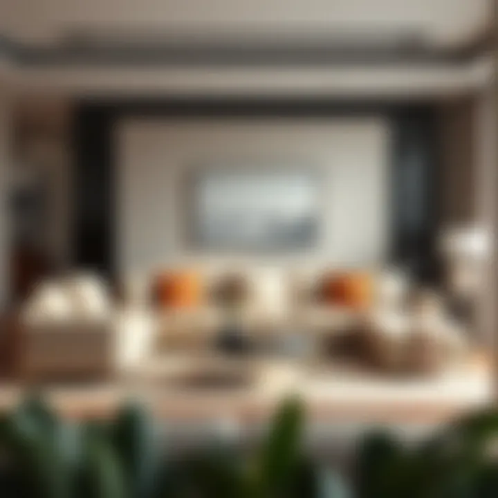 Elegant living room sofa arrangement