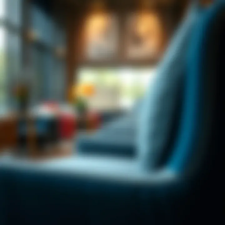 Luxurious materials used for armchairs