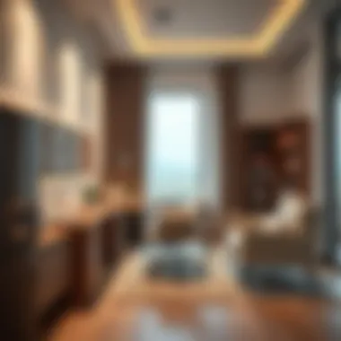 Modern Home Office Setup Stylish home office with contemporary furniture and organization