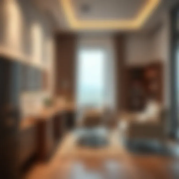 Modern Home Office Setup Stylish home office with contemporary furniture and organization