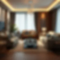 A beautifully arranged living room showcasing various furniture styles