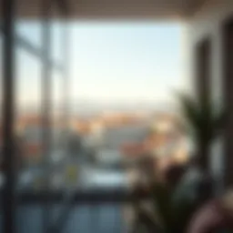 Elegant second-hand glass balcony showcasing aesthetic appeal