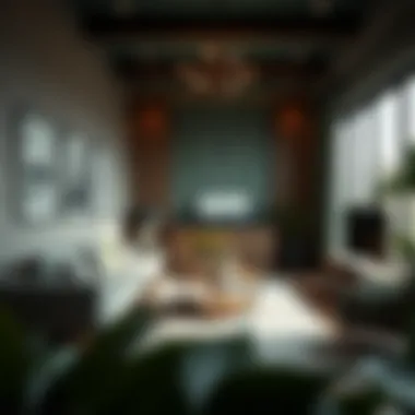 A serene atmosphere created by green tones in interior design