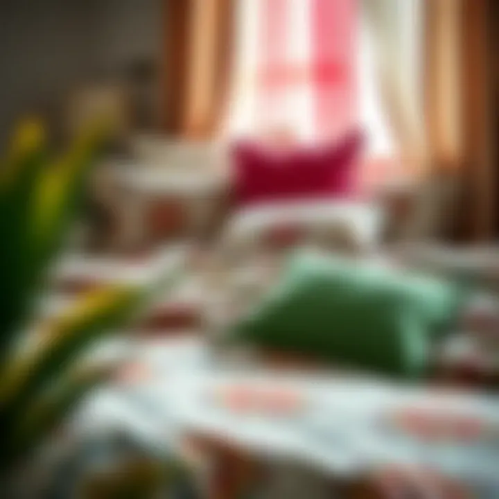 Vibrant Patterns of Cotton Bed Linens Vibrant patterns of cotton bed linens enhancing decor