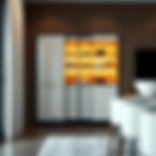 Sleek Modern Design of a Sliding Pantry Cabinet Modern sliding pantry cabinet showcasing sleek design