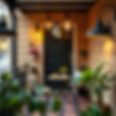 Cozy small balcony featuring a bistro table and decorative lighting