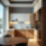 Elegant L-shaped cabinet showcasing modern design