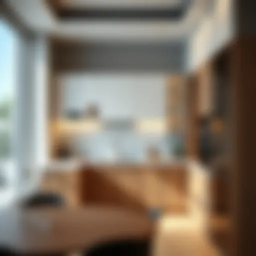 Elegant L-shaped cabinet showcasing modern design