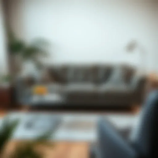 A clean and well-maintained sofa in a cozy living room