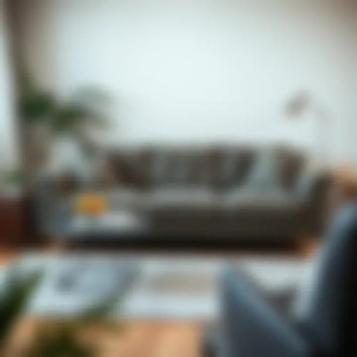 A clean and well-maintained sofa in a cozy living room