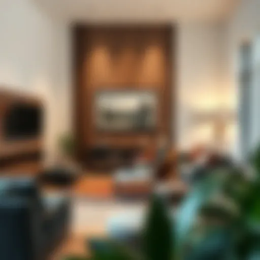 Stylish modern seating arrangement in a contemporary living room