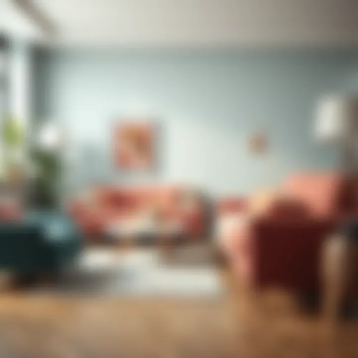 Trendy color palette for contemporary sofa designs