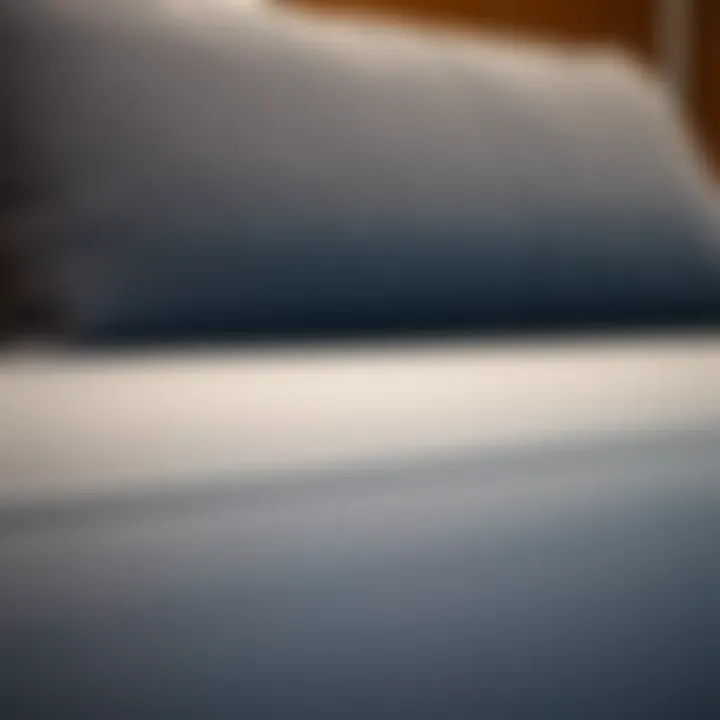 Close-up view of fabric texture on a modern sofa