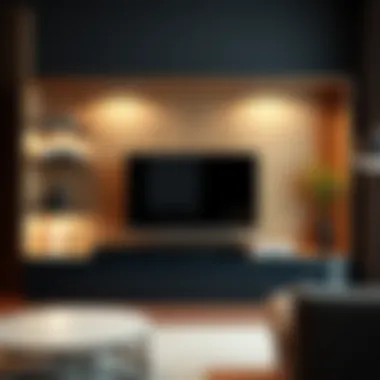 Contemporary TV unit featuring innovative design elements