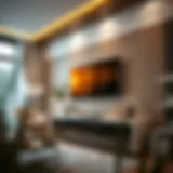 Modern Elegance in TV Unit Design Elegant modern TV unit in a stylish living room setting