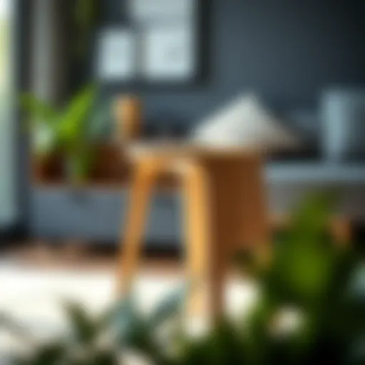 A modern stool design with sleek lines