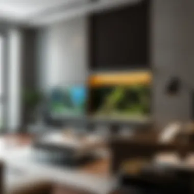 Unique design of a stylish aquarium integrated with furniture