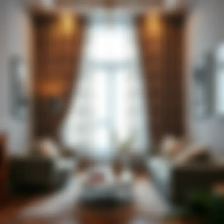 Stylish Combinations in Modern Decor Stylish combinations of patterned curtains in modern decor