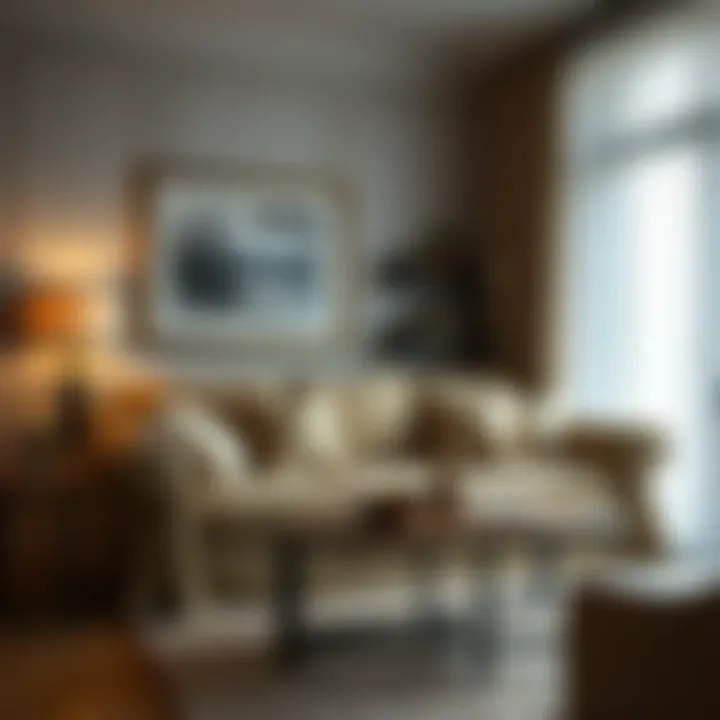 Chic Custom Designs for Sofa Covers Stylish custom-designed sofa cover in a chic interior